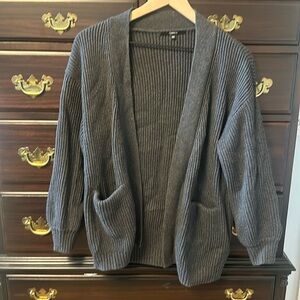 Quince grey oversized cardigan XS